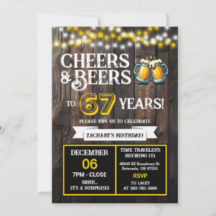 Surprise Brewery 'Cheers and Beers tot 67 Jaar' Kaart