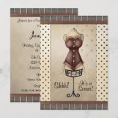Surprise Bridal (Lingerie) Shower Invitation Kaart (Voorkant / Achterkant)