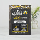 Surprise Brouwerij proost op 40 jaar bier brouwen Kaart (Staand voorkant)