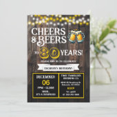 Surprise Brouwerij proost op 80 jaar bier brouwen Kaart (Staand voorkant)