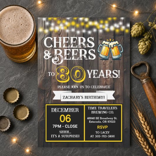 Surprise Brouwerij proost op 80 jaar bier brouwen Kaart
