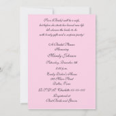 Surprise bruids douche uitnodiging (Achterkant)