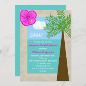 Surprise bruids douche uitnodiging — Tropisch (Voorkant / Achterkant)