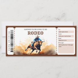 Surprise Bull Rodeo Ticket Cadeaubon Kaart