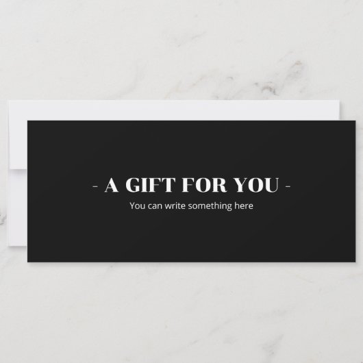 Surprise Bus Ticket Cadeaubon Kaart (Achterkant)