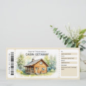 Surprise Cabin Trip Ticket  Kaart (Staand voorkant)