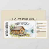 Surprise Cabine Reis Ticket Kaart (Voorkant / Achterkant)