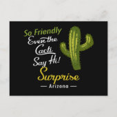 Surprise Cactus Funny Retro Briefkaart (Voorkant)