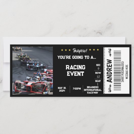 SURPRISE CADO AUTOTICKET KAART (Voorkant)