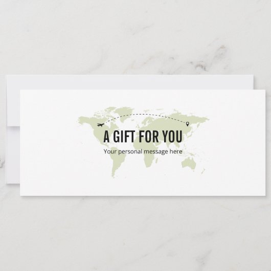 Surprise Canada Boarding Pass Cadeaubon Kaart (Achterkant)