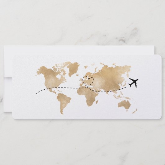 Surprise Christmas Boarding Pass Trip Ticket Kaart (Achterkant)