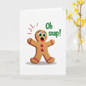 Surprise Cookie Kerstkaart Kaart (Gele Bloem)