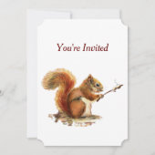 Surprise Cookout BBQ Verjaardag Eekhoorn Humor Kaart (Voorkant)