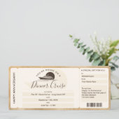 Surprise Coupon Boordpas Ticket Cruise Diner Kaart (Staand voorkant)