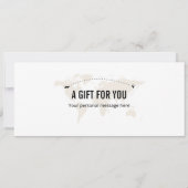 Surprise Dubai Boarding Pass Cadeaubon Kaart (Achterkant)