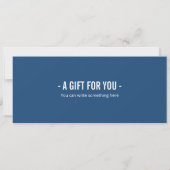 Surprise Duiken Gift Voucher Kaart (Achterkant)
