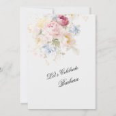 SURPRISE Elegant Painted Floral 100th Birthday  Kaart (Achterkant)