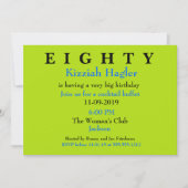 Surprise Etatieth Birthday Party Invitation Shhh Kaart (Voorkant)