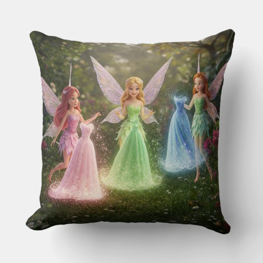 Surprise Fairy Bridal Shower Kussen (Voorkant)