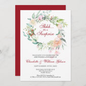 Surprise feest 40e huwelijksverjaardag kaart (Voorkant / Achterkant)