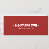 Surprise Film Nachtticket Sjabloon Kaart (Achterkant)