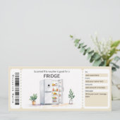 Surprise Fridge Gift Certificate  Kaart (Staand voorkant)