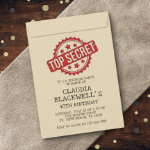 Surprise Fun Top Secret Verjaardag