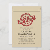 Surprise Fun Top Secret Verjaardag Kaart (Voorkant)