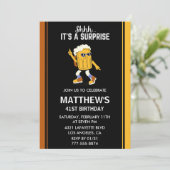 Surprise Funny Beer Mannen 41ste verjaardag Kaart (Staand voorkant)