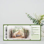 Surprise Glamping Trip Voucher Sjabloon Kaart (Staand voorkant)