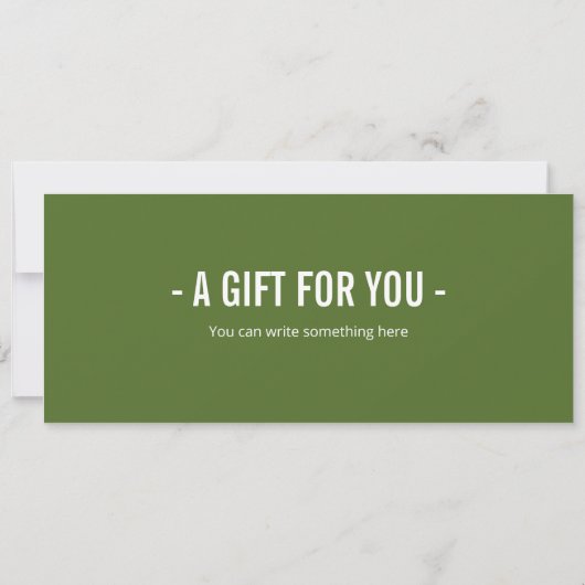 Surprise Glamping Trip Voucher Sjabloon Kaart (Achterkant)