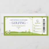 Surprise Golf Cadeaubon Kaart (Voorkant)