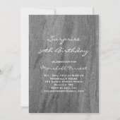 Surprise Granite Birthday Invitation Kaart (Voorkant)