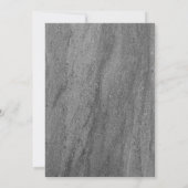 Surprise Granite Birthday Invitation Kaart (Achterkant)