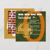 SURPRISE Grunge 30th Birthday Green en Gold S302 Kaart (Voorkant / Achterkant)