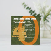 SURPRISE Grunge 30th Birthday Green en Gold S302 Kaart (Staand voorkant)