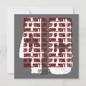 SURPRISE Grunge 40th Birthday Red en Black W203 Kaart (Achterkant)