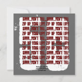 SURPRISE Grunge 50th Birthday Red en Black W202 Kaart (Achterkant)