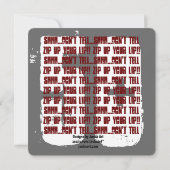 SURPRISE Grunge 50th Birthday Red en Black W202B Kaart (Achterkant)