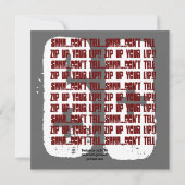 SURPRISE Grunge 60th Birthday Red en Black W204 Kaart (Achterkant)