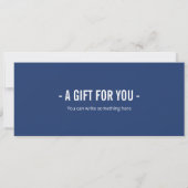 Surprise Helikopter Ride Ticket Sjabloon Kaart (Achterkant)