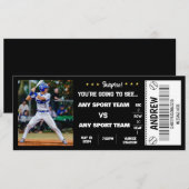 Surprise honkbalwedstrijd stadion cadeaukaart kaart (Voorkant / Achterkant)