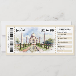 Surprise India Boarding Pass Cadeaubon Kaart