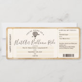 Surprise Instapass Ticket Heißluftballonvaart Kaart (Voorkant)