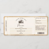 Surprise Instapboarding Ticket Picknick Verjaardag Kaart (Voorkant)