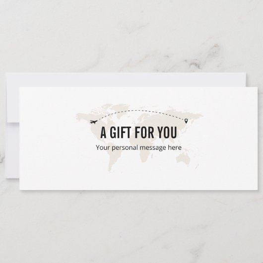 Surprise Japan Boarding Pass Cadeaubon INV Kaart (Achterkant)