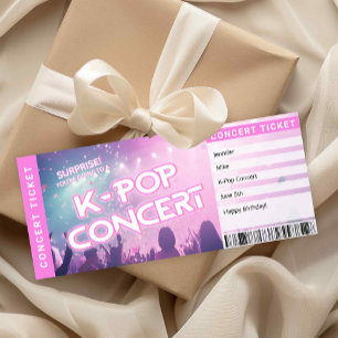 Surprise K-Pop-concertkaart fan-cadeauboek openbar Kaart