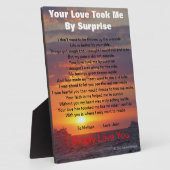 Surprise Love Poem Ocean EASEL Fotoplaat (Zijkant)