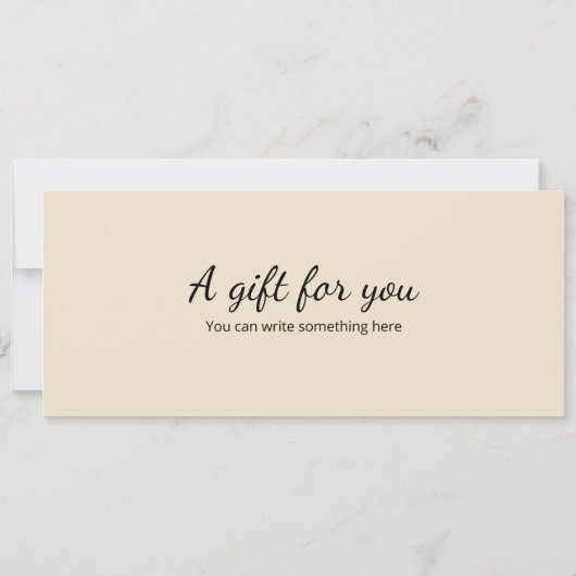 Surprise Massage Cadeaubon Sjabloon Kaart (Achterkant)