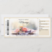 Surprise Massage Cadeaubon Sjabloon Kaart (Voorkant)